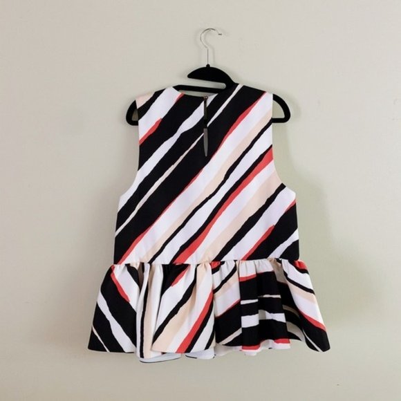 C/MEO Collective Striped Peplum Top - Picture 6 of 8